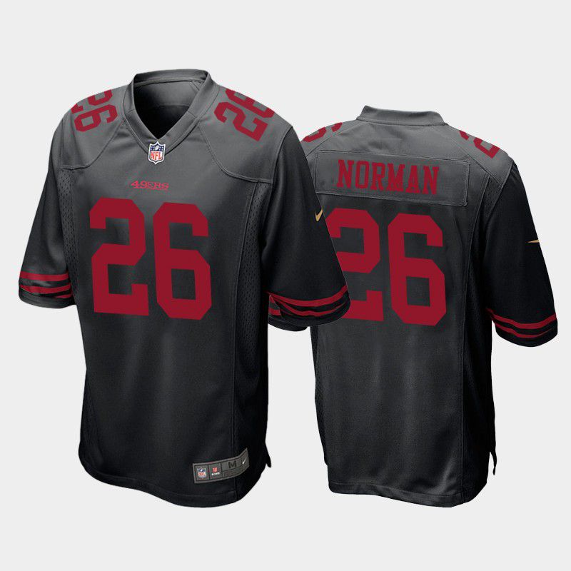 Men San Francisco 49ers #26 Josh Norman Nike Black Game Player NFL Jersey